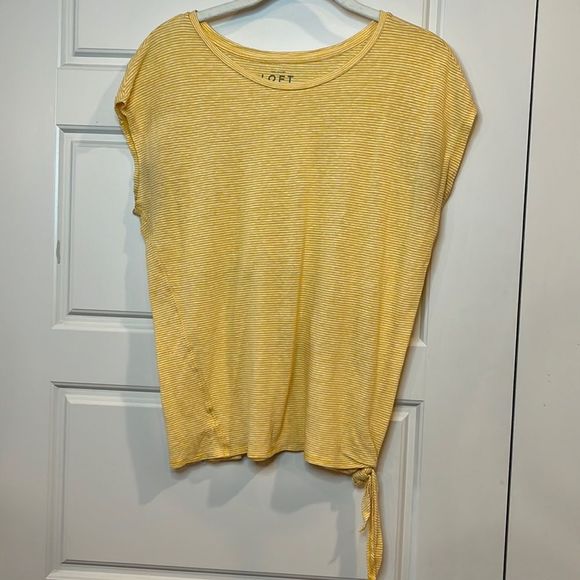 Striped Side Tie Tee